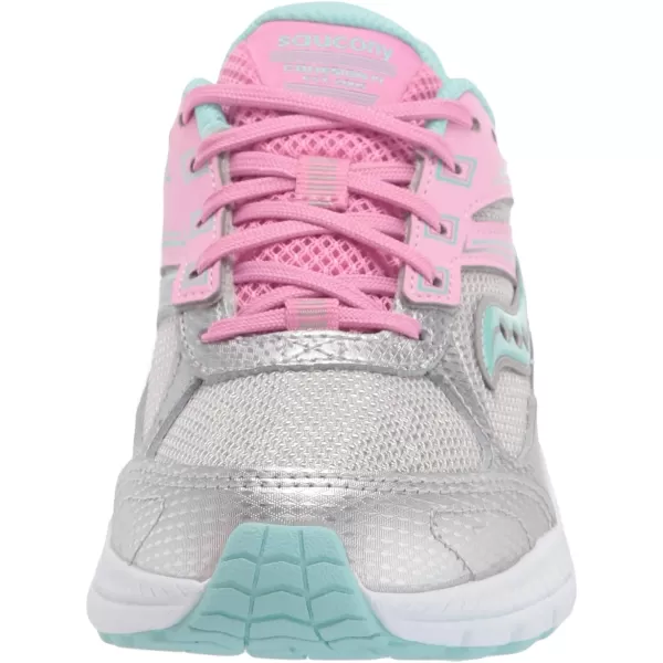 imageSaucony UnisexChild Cohesion 14 Lace to Toe Running ShoePinkSilver