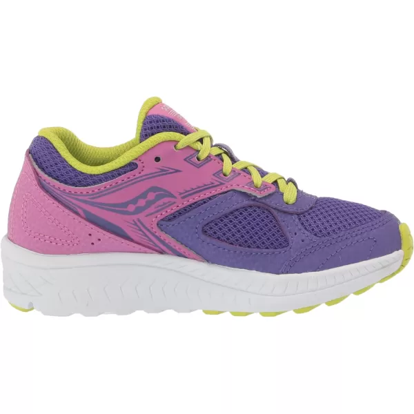 imageSaucony UnisexChild Cohesion 14 Lace to Toe Running ShoePurpleGreen