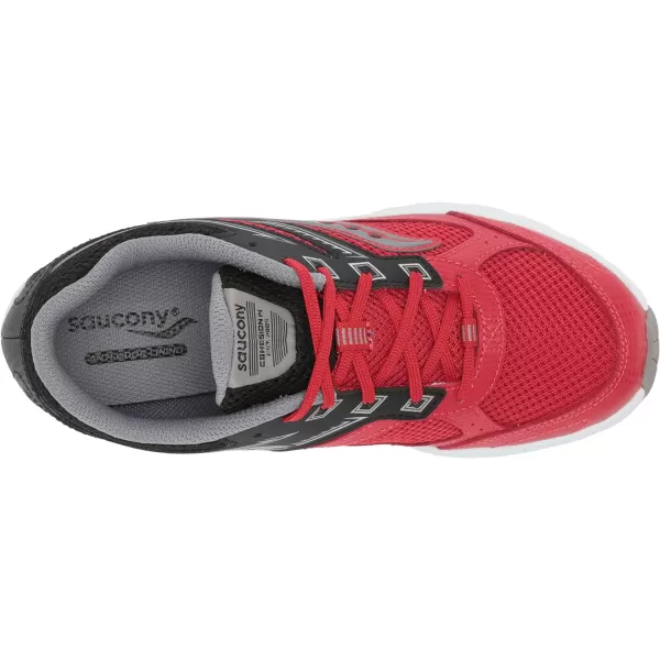 imageSaucony UnisexChild Cohesion 14 Lace to Toe Running ShoeRedBlack