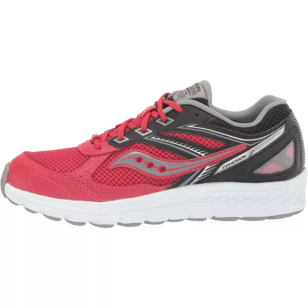 imageSaucony UnisexChild Cohesion 14 Lace to Toe Running ShoeRedBlack