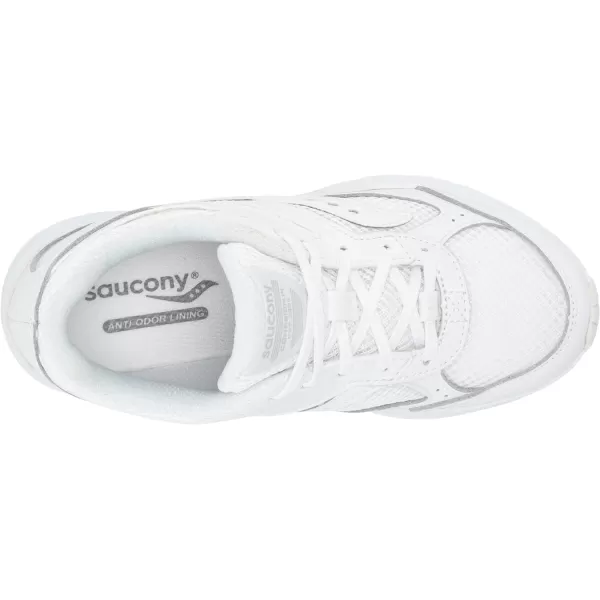 imageSaucony UnisexChild Cohesion 14 Lace to Toe Running ShoeWhite
