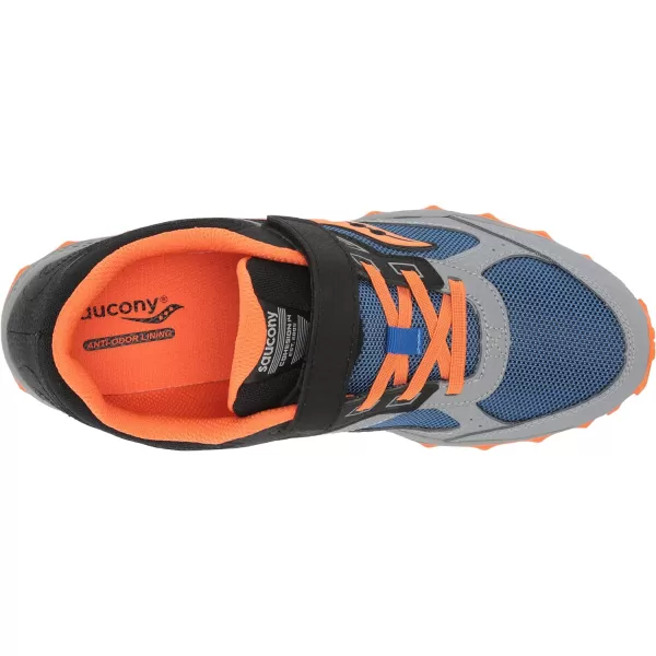 imageSaucony UnisexChild Cohesion Tr14 Alternative Closure Trail Running ShoeBlackBlueOrange