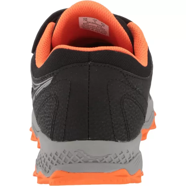 imageSaucony UnisexChild Cohesion Tr14 Alternative Closure Trail Running ShoeBlackBlueOrange