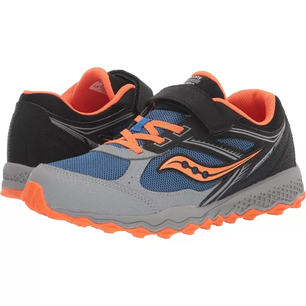 imageSaucony UnisexChild Cohesion Tr14 Alternative Closure Trail Running ShoeBlackBlueOrange
