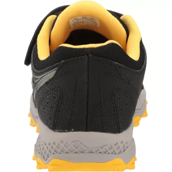 imageSaucony UnisexChild Cohesion Tr14 Alternative Closure Trail Running ShoeBlackOliveYellow