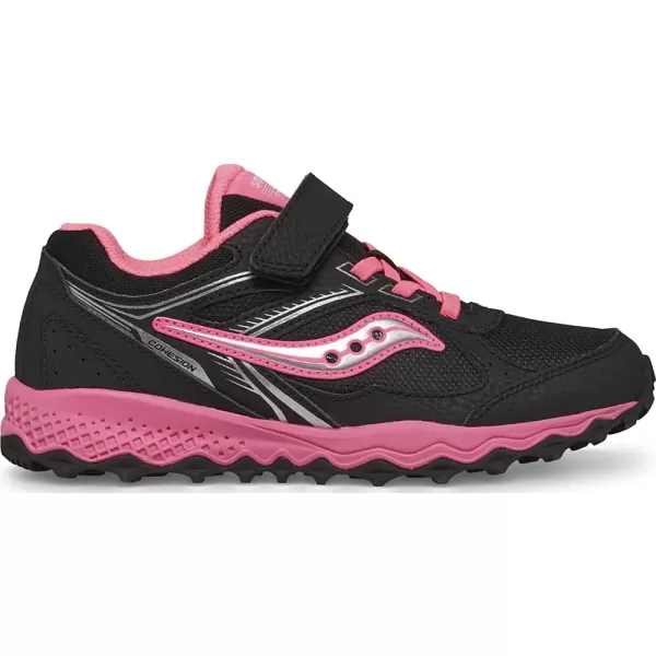 imageSaucony UnisexChild Cohesion Tr14 Alternative Closure Trail Running ShoeBlackPink