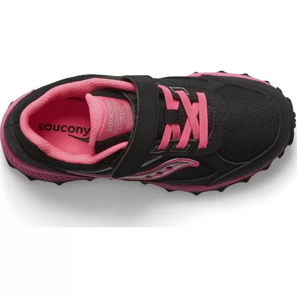 imageSaucony UnisexChild Cohesion Tr14 Alternative Closure Trail Running ShoeBlackPink