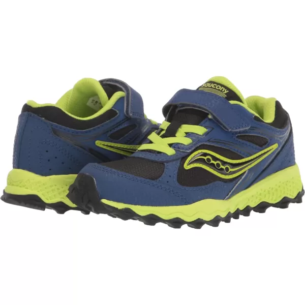imageSaucony UnisexChild Cohesion Tr14 Alternative Closure Trail Running ShoeBlueBlackGreen