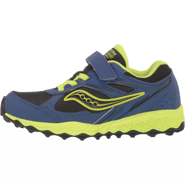 imageSaucony UnisexChild Cohesion Tr14 Alternative Closure Trail Running ShoeBlueBlackGreen
