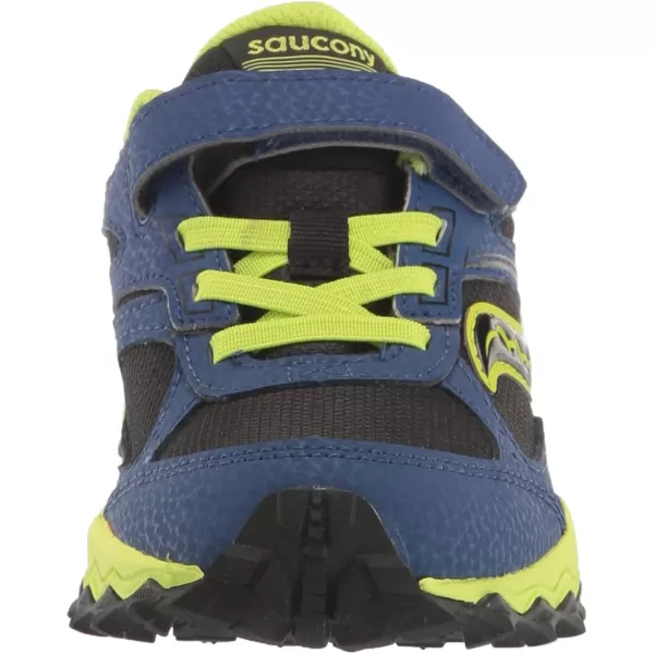 imageSaucony UnisexChild Cohesion Tr14 Alternative Closure Trail Running ShoeBlueBlackGreen