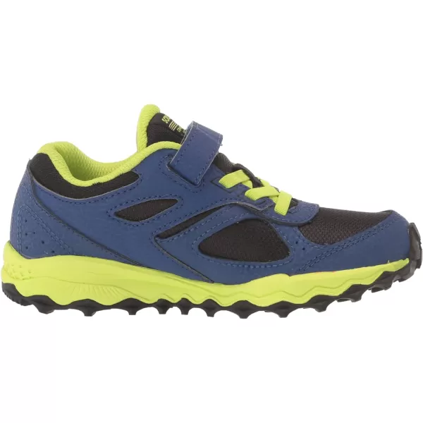imageSaucony UnisexChild Cohesion Tr14 Alternative Closure Trail Running ShoeBlueBlackGreen