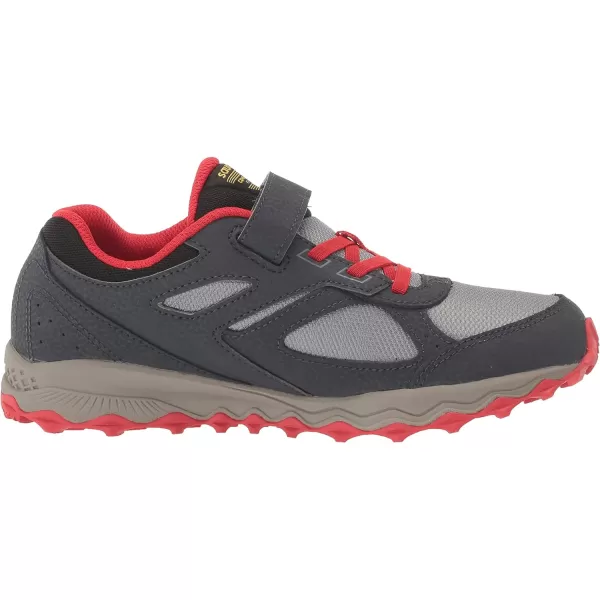 imageSaucony UnisexChild Cohesion Tr14 Alternative Closure Trail Running ShoeNavyGreyRed