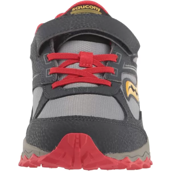 imageSaucony UnisexChild Cohesion Tr14 Alternative Closure Trail Running ShoeNavyGreyRed