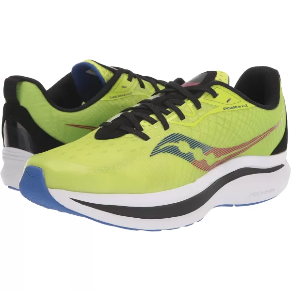 imageSaucony UnisexChild Endorphin Running ShoeAcidLime