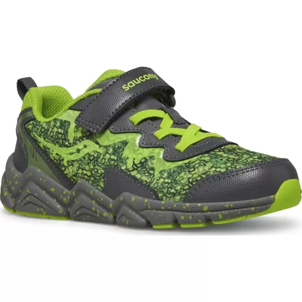 imageSaucony UnisexChild Flash Alternative Closure 30 SneakerGreySlime