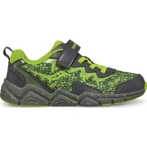 imageSaucony UnisexChild Flash Alternative Closure 30 SneakerGreySlime