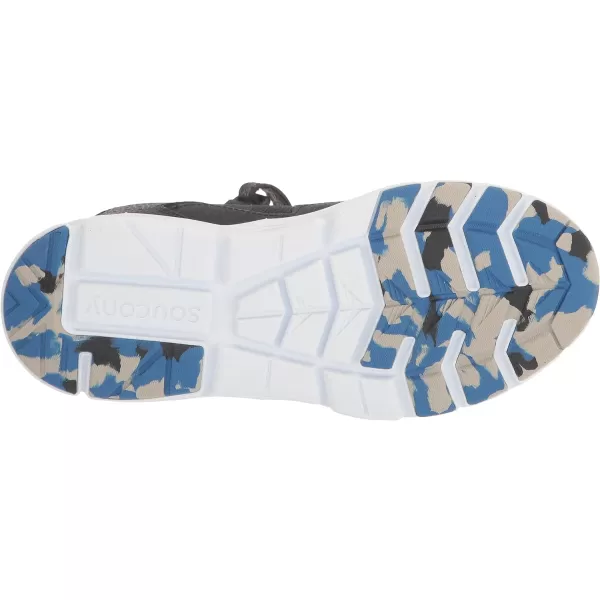 imageSaucony UnisexChild Flash Alternative Closure Mid SneakerBlackBlue