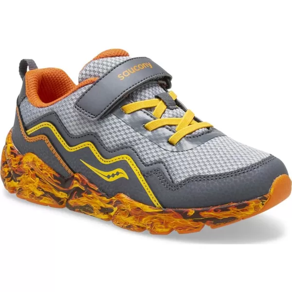 imageSaucony UnisexChild Flash aC 20 SneakerGrey Flame