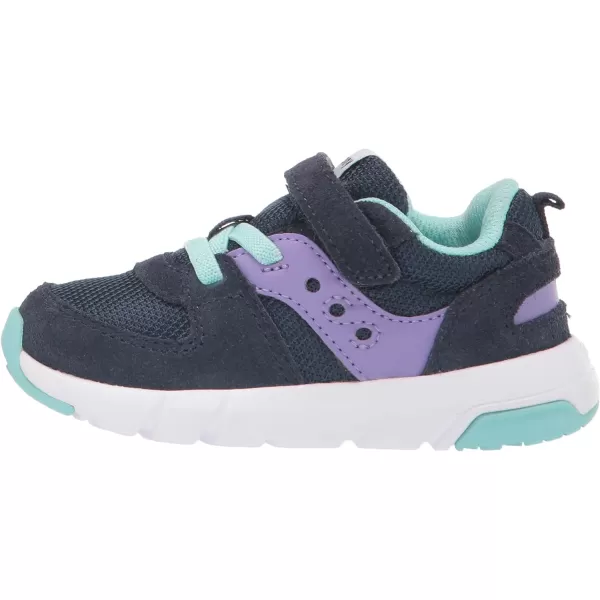 imageSaucony UnisexChild Jazz Lite 20 SneakerNavyPurpleTurq