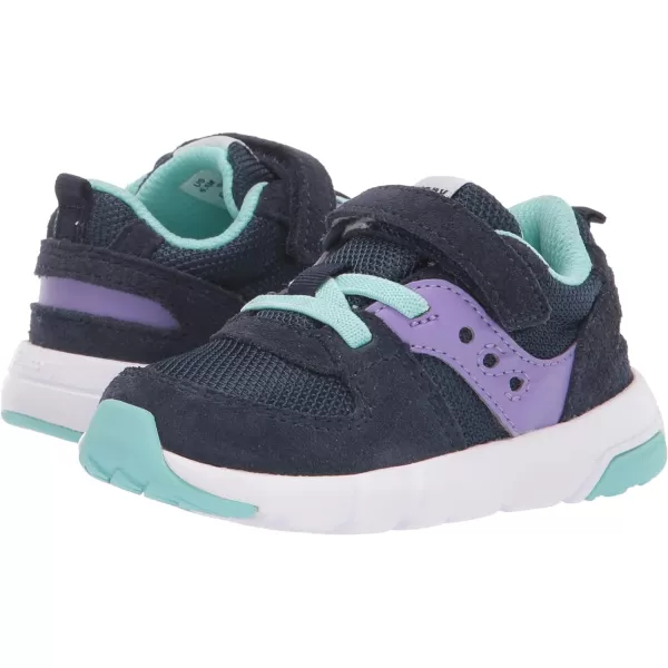 imageSaucony UnisexChild Jazz Lite 20 SneakerNavyPurpleTurq
