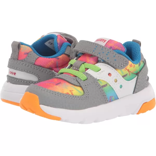 imageSaucony UnisexChild Jazz Lite 20 SneakerRainbow Love