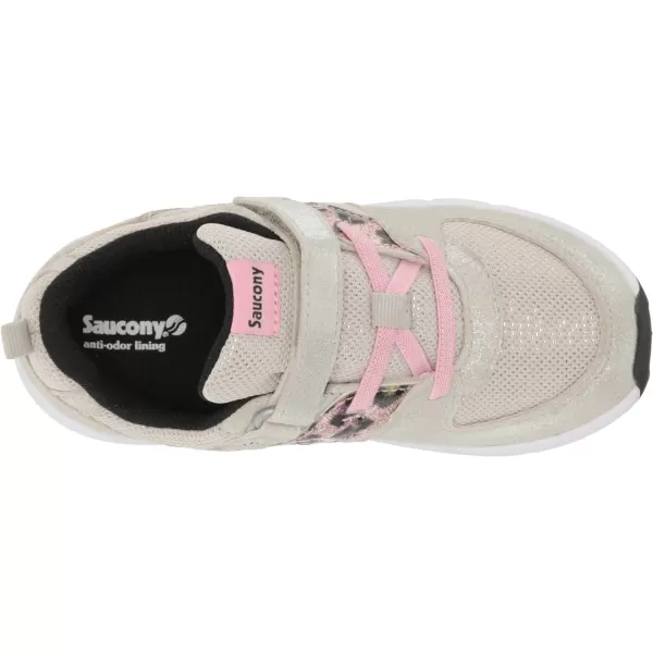 imageSaucony UnisexChild Jazz Lite 20 SneakerSilverPinkLeopard