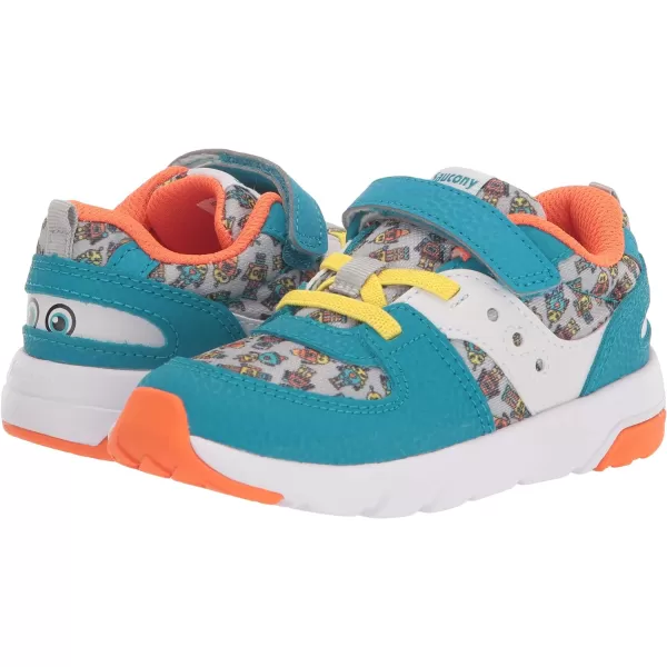 imageSaucony UnisexChild Jazz Lite 20 SneakerTurqOrange