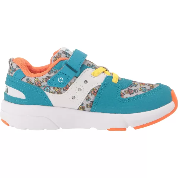 imageSaucony UnisexChild Jazz Lite 20 SneakerTurqOrange