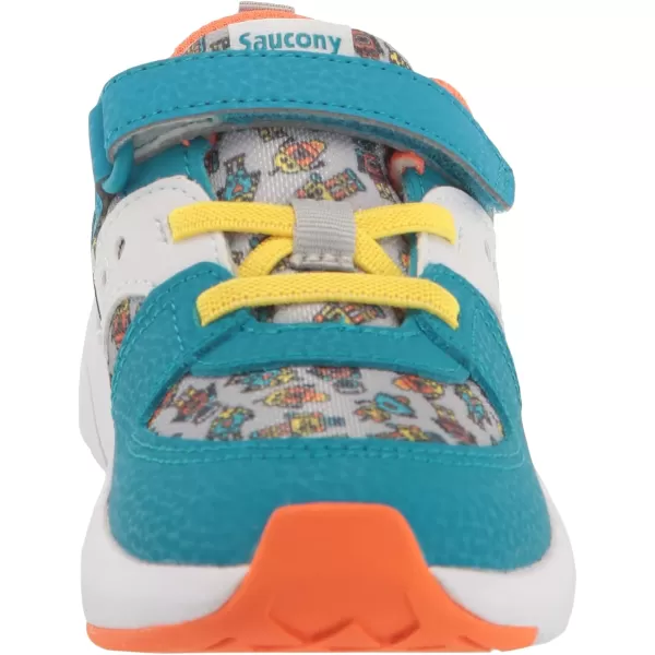 imageSaucony UnisexChild Jazz Lite 20 SneakerTurqOrange