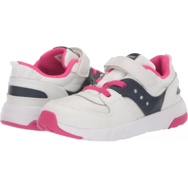 imageSaucony UnisexChild Jazz Lite 20 SneakerWhiteNavyPink