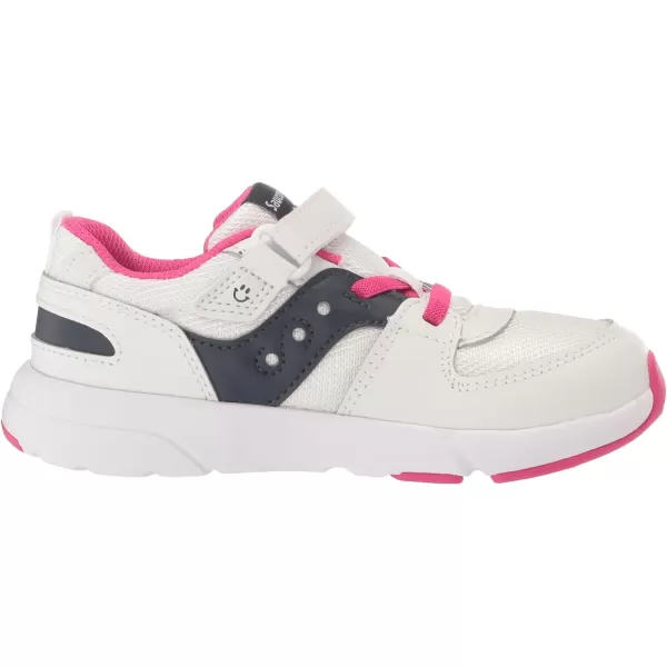 imageSaucony UnisexChild Jazz Lite 20 SneakerWhiteNavyPink