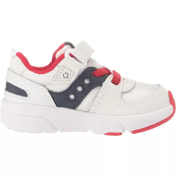 imageSaucony UnisexChild Jazz Lite 20 SneakerWhiteNavyRed