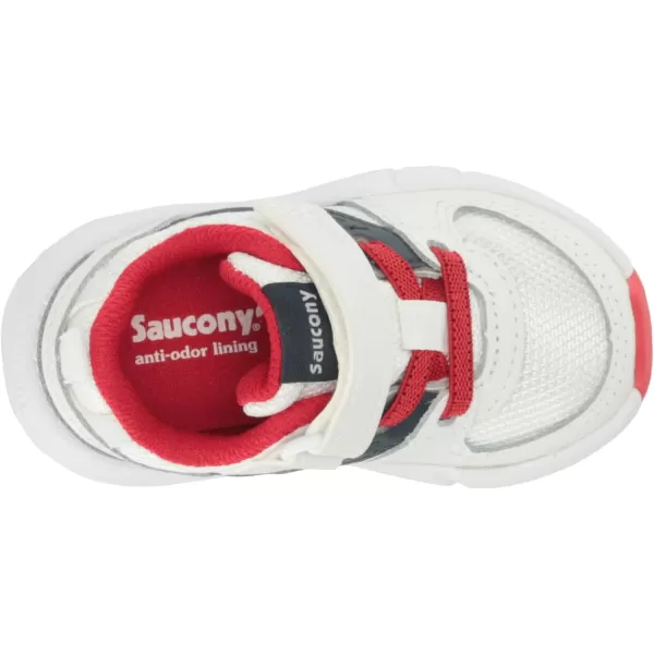 imageSaucony UnisexChild Jazz Lite 20 SneakerWhiteNavyRed