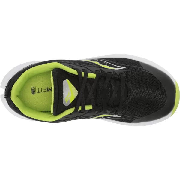 imageSaucony UnisexChild Kinvara 13 Running ShoeBlackLime