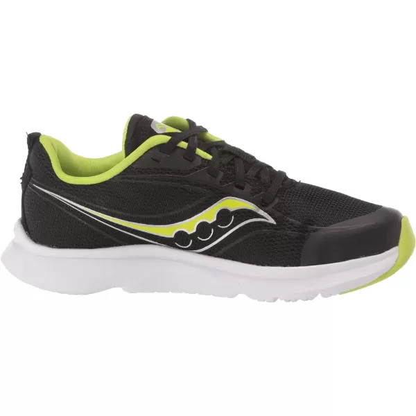 imageSaucony UnisexChild Kinvara 13 Running ShoeBlackLime