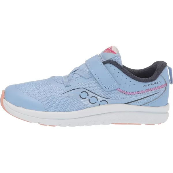 imageSaucony UnisexChild Kinvara 14 Altervative Closure Jr SneakerLight Blue