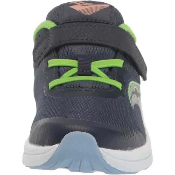imageSaucony UnisexChild Kinvara 14 Altervative Closure Jr SneakerNavyGreen