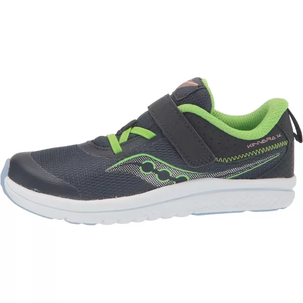 imageSaucony UnisexChild Kinvara 14 Altervative Closure Jr SneakerNavyGreen