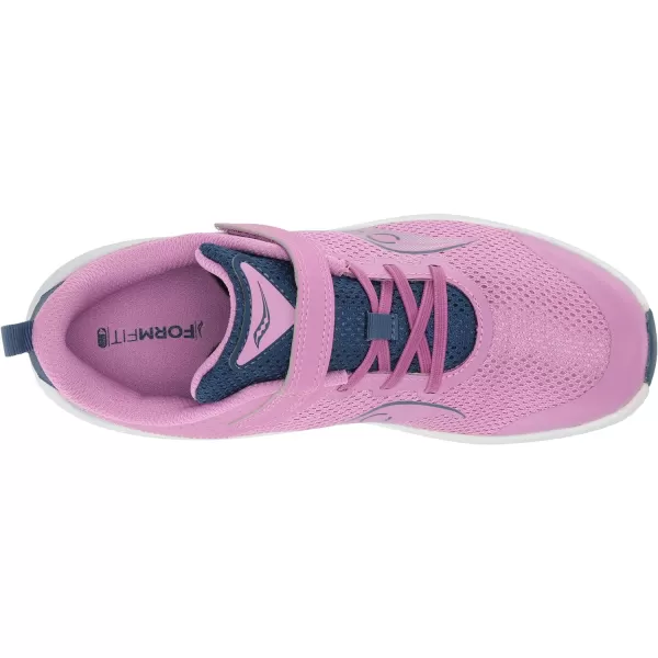 imageSaucony UnisexChild Kinvara 14 Altervative Closure SneakerGrapeIndigo
