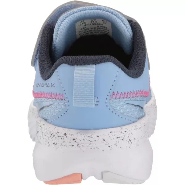 imageSaucony UnisexChild Kinvara 14 Altervative Closure SneakerLight Blue