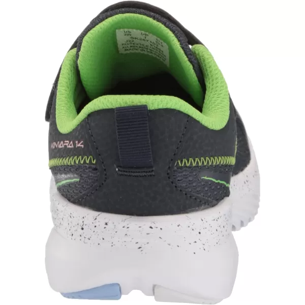 imageSaucony UnisexChild Kinvara 14 Altervative Closure SneakerNavyGreen
