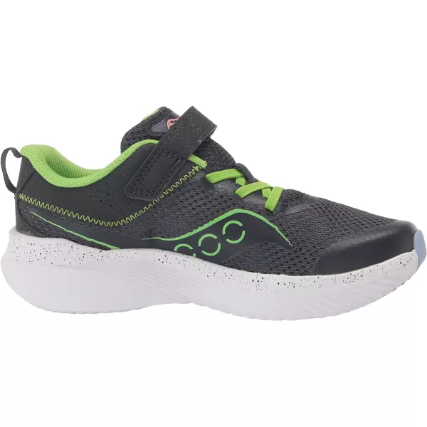 imageSaucony UnisexChild Kinvara 14 Altervative Closure SneakerNavyGreen