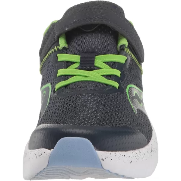 imageSaucony UnisexChild Kinvara 14 Altervative Closure SneakerNavyGreen