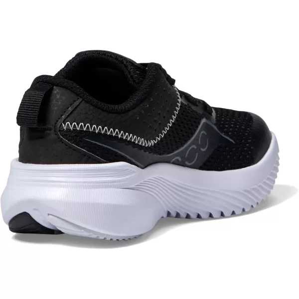imageSaucony UnisexChild Kinvara 14 Lace to Toe SneakerBlackGrey