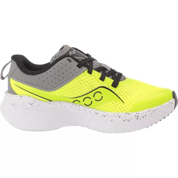 imageSaucony UnisexChild Kinvara 14 Lace to Toe SneakerCitronGrey