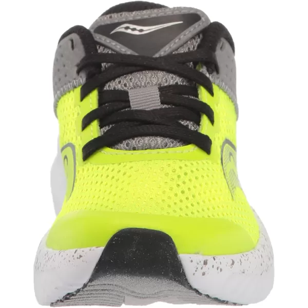 imageSaucony UnisexChild Kinvara 14 Lace to Toe SneakerCitronGrey