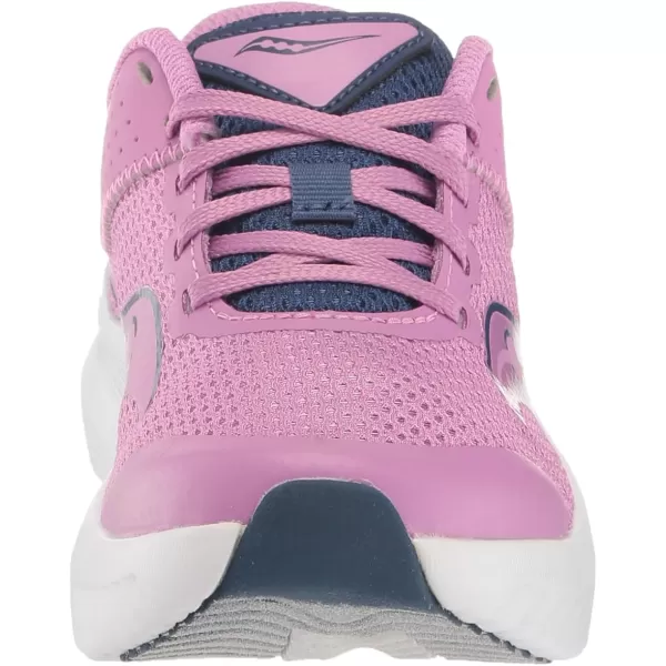 imageSaucony UnisexChild Kinvara 14 Lace to Toe SneakerGrapeIndigo