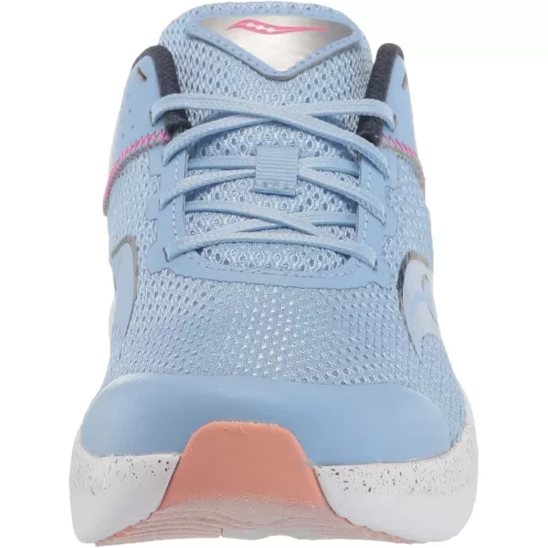 imageSaucony UnisexChild Kinvara 14 Lace to Toe SneakerLight Blue