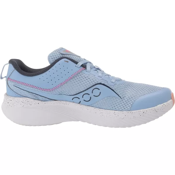 imageSaucony UnisexChild Kinvara 14 Lace to Toe SneakerLight Blue