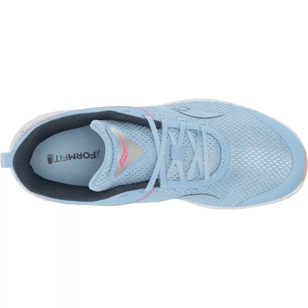 imageSaucony UnisexChild Kinvara 14 Lace to Toe SneakerLight Blue